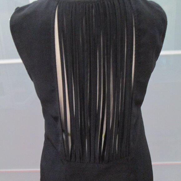 Zara Basic Keyhole Front String Back Shift Dress - Picture 4 of 6